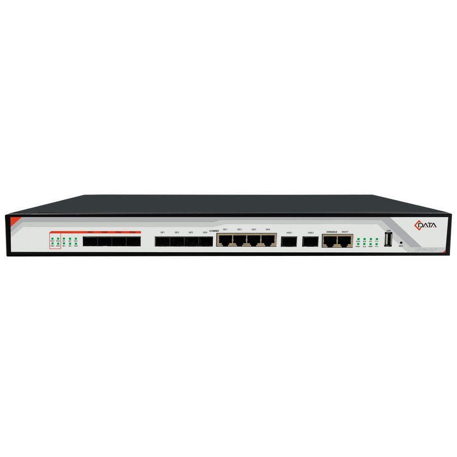 Terminal de Línea Óptica GPON - 4 ptos. PON + 4 ptos. GigaEthernet + 4 ptos. SFP