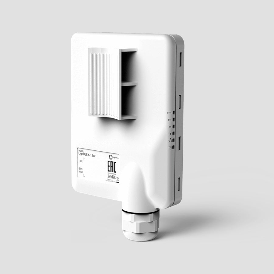 LigoDLB 6-15ac. Radio WiFi en 6 GHz, 802.11ac. Antena integrada de 15 dBi.