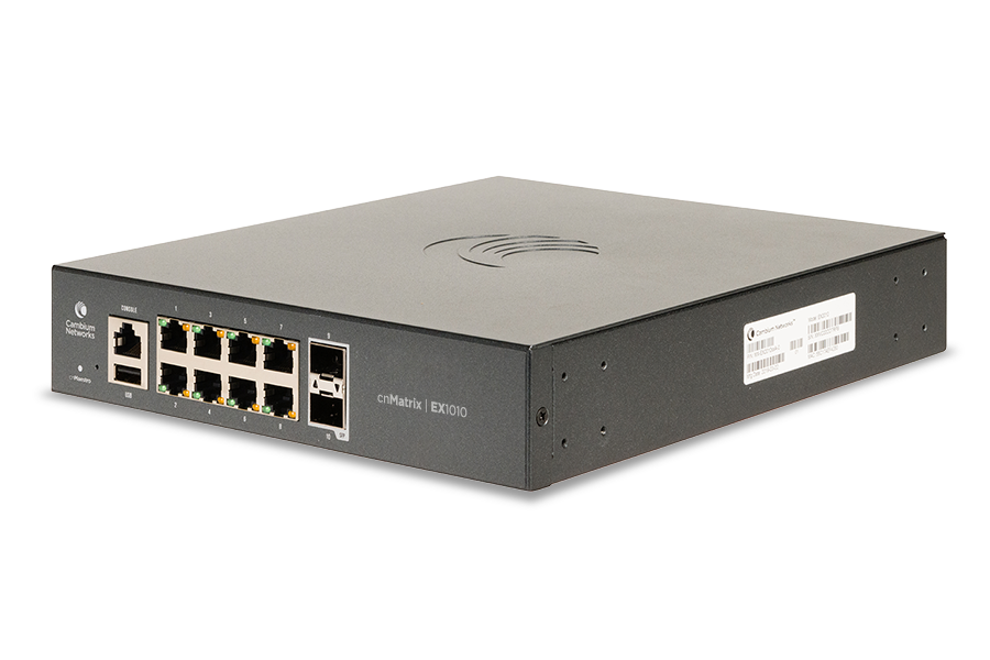 Switch cnMatrix EX1010 - 8 ptos. Gigabit Ethernet, 2x SFP. Throughput de 20 Gbps. (MX-EX1010XXA-0)