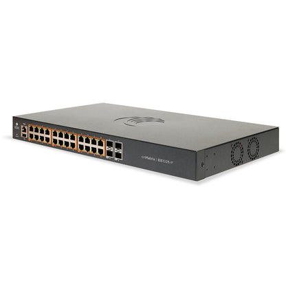 Switch cnMatrix EX1028-P de 24 ptos. Gigabit Ethernet, 4 puertos SFP+, PoE+