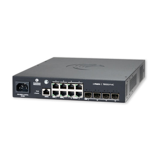 Switch cnMatrix TX1012-P-AC con 8 ptos. PoE+ Gigabit Ethernet