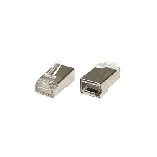 Conector RJ45 Blindado para cable UTP/FTP Cat5E - Por pieza.