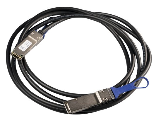 XQ+DA0003 - Jumper para fibra óptica SFP/QSFP28, 40/100 Gbps. Longitud de 3 m